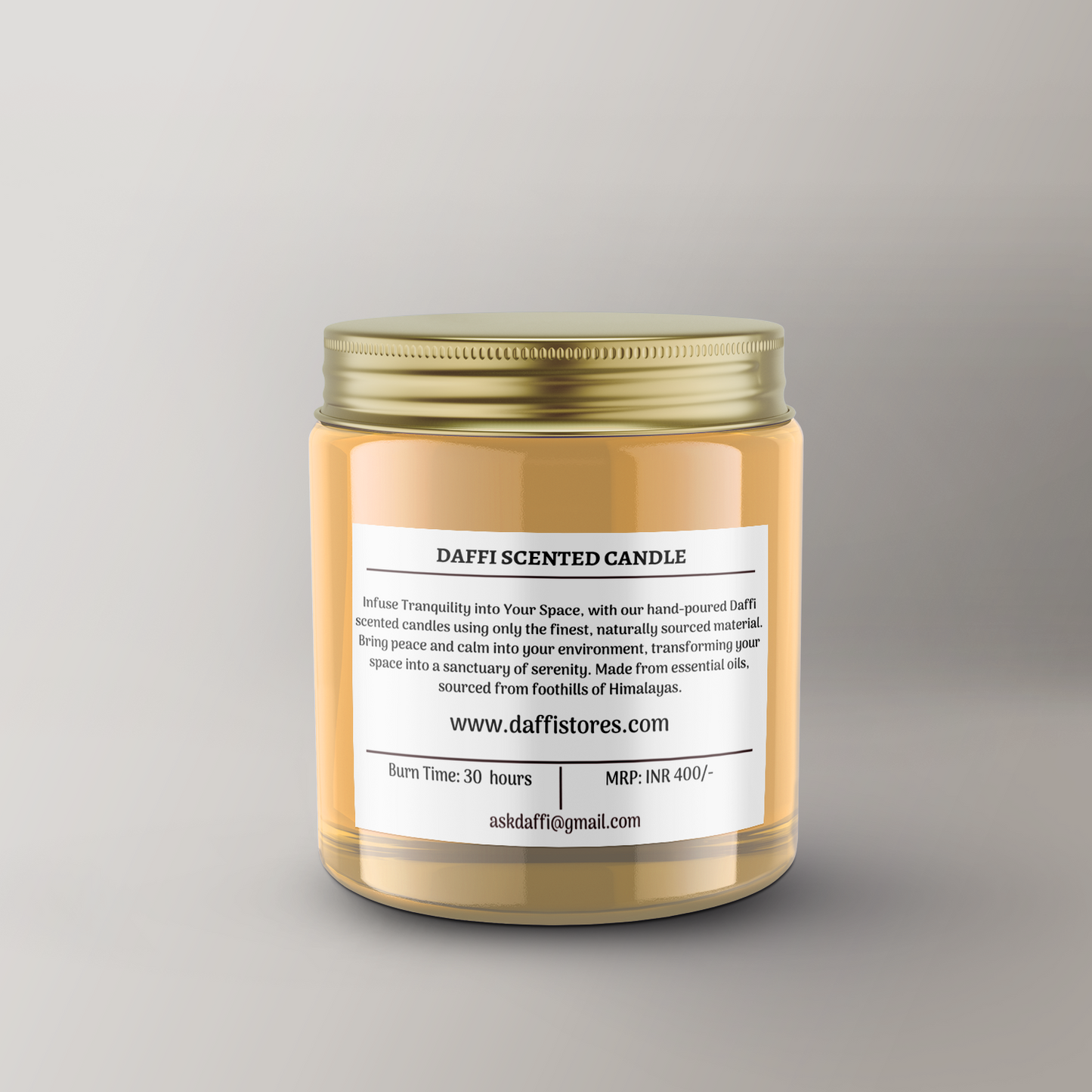 Sandalwood Scented Candle Handpoured