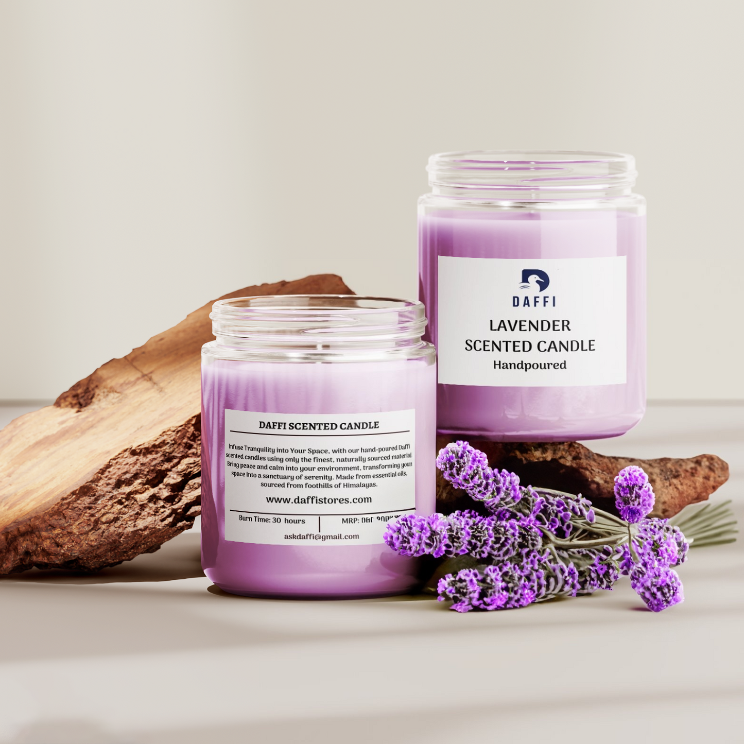 Daffi Lavendar Scented Candle (Handpoured)