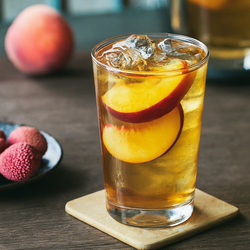Beat the Summer Heat with a Refreshing Peach & Litchi Iced Tea Cooler made with DAFFI Loose Leaf Tea