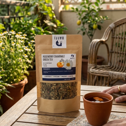 Rosemary Chamomile Green Tea | Herbal Slim Tea | Daffi