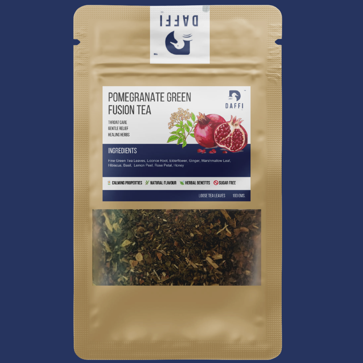 Pomegranate Green Tea | Immunity Booster Tea | Daffi