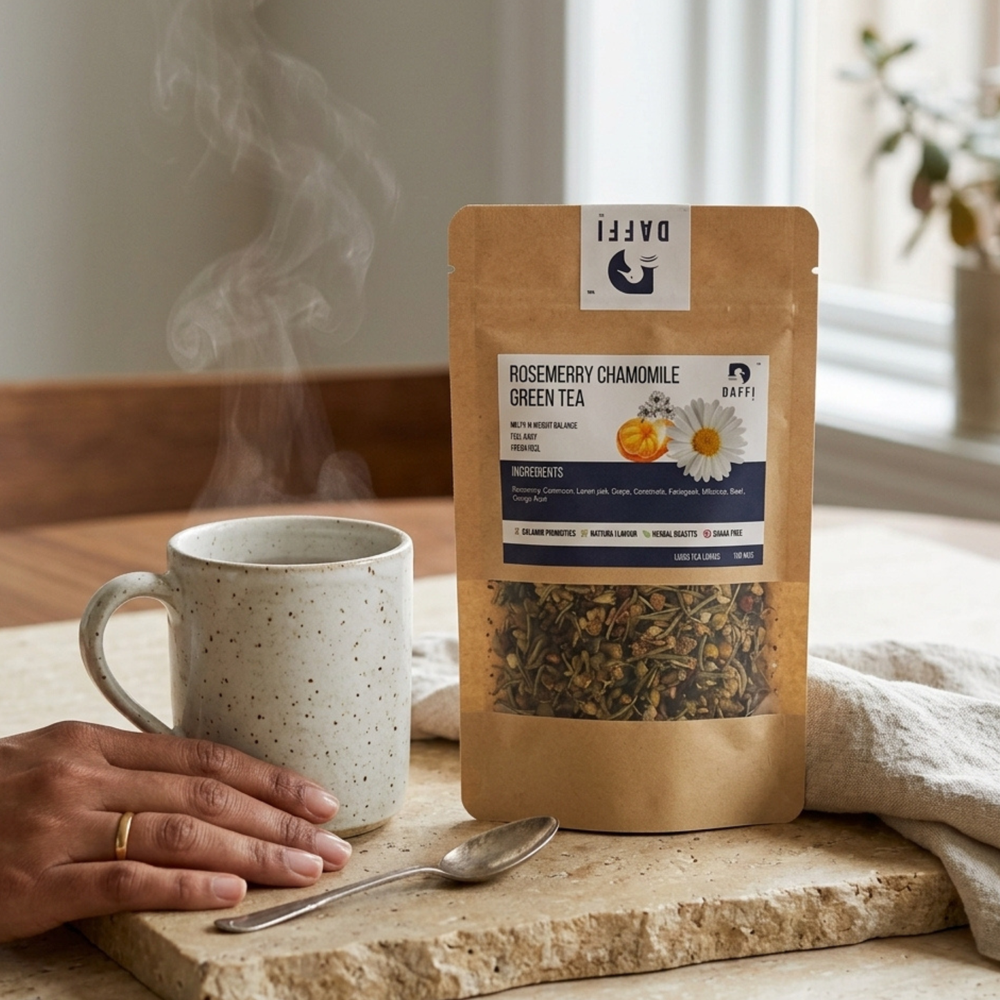 Rosemary Chamomile Green Tea | Herbal Slim Tea | Daffi