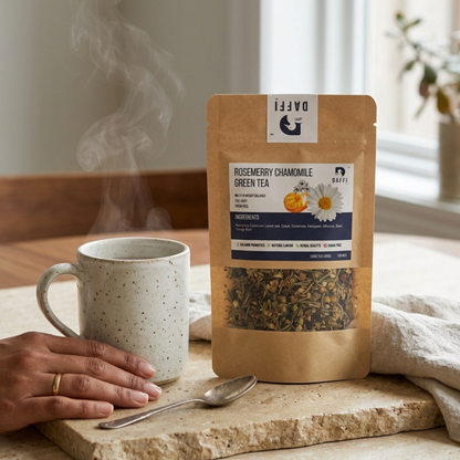 Rosemary Chamomile Green Tea | Herbal Slim Tea | Daffi