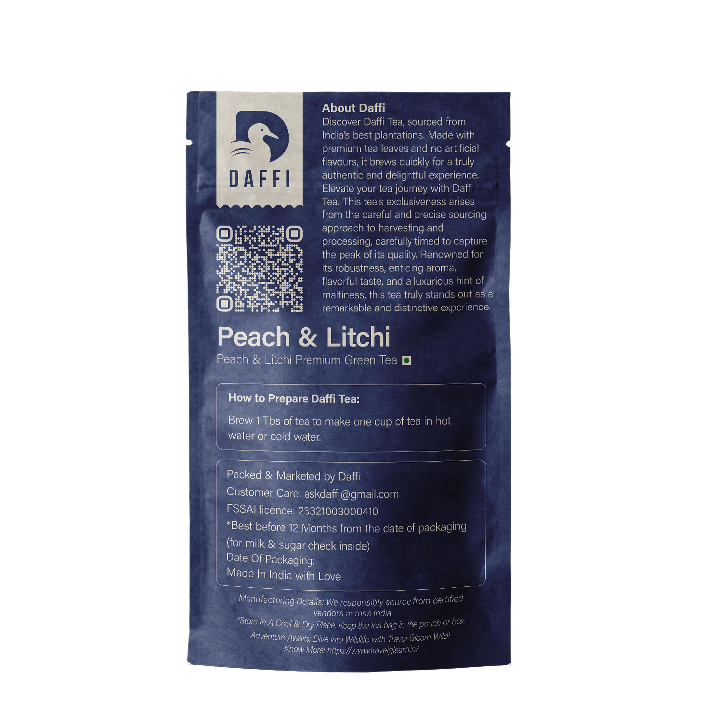 Peach & Litchi Premium Green Tea