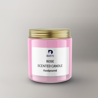 Daffi Rose Scented Candle Handpoured