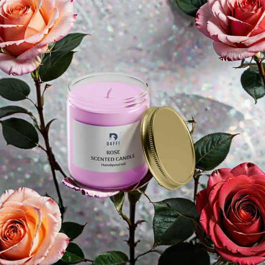 Daffi Rose Scented Candle Handpoured