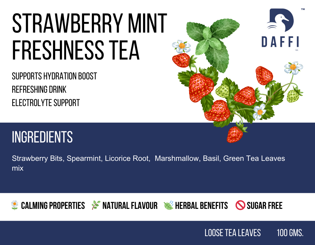 Daffi StrawBerry Mint Green Tea Buy Online