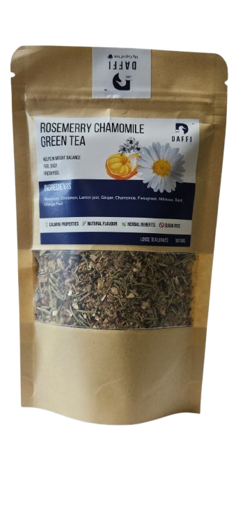 Daffi Rosemerry Chamomile Green Tea