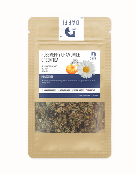 Daffi Rosemerry Chamomile Green Tea